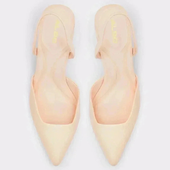 Aldo Malaga Sling Back High Heel Light Pink Formal Shoes Size  7.5 NWT - Picture 2 of 13